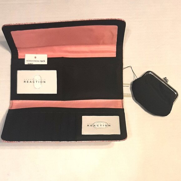 NWT Kenneth Cole Reaction Clutch Wallet Pink Ombre - Picture 3 of 7